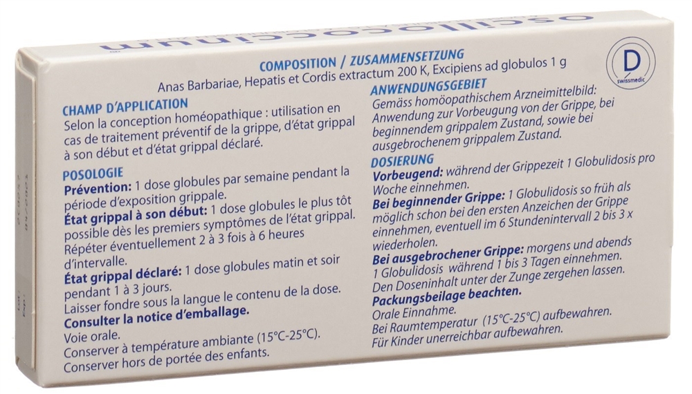 OSCILLOCOCCINUM glob 6 x 1 dos