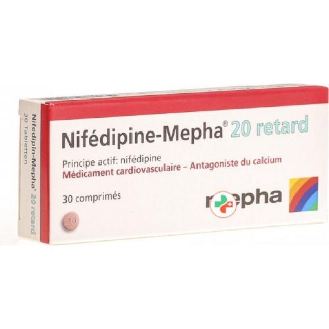 NIFEDIPIN Mepha cpr ret 20 mg 30 pce
