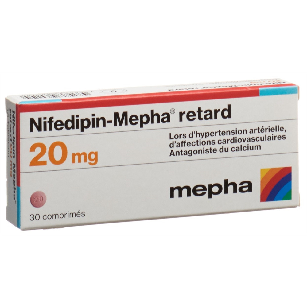 NIFEDIPIN Mepha cpr ret 20 mg 30 pce