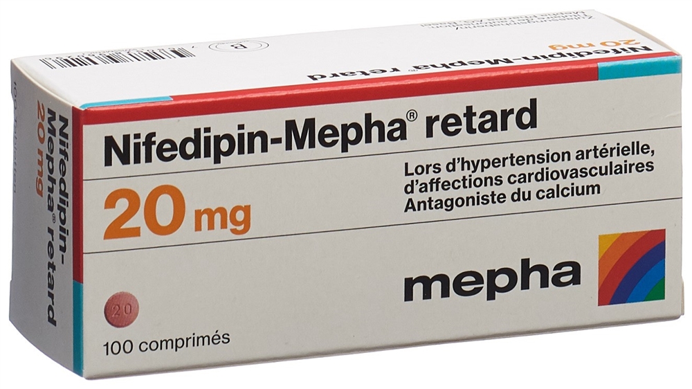 Nifedipin-Mepha 20 mg retard, Retardtabletten