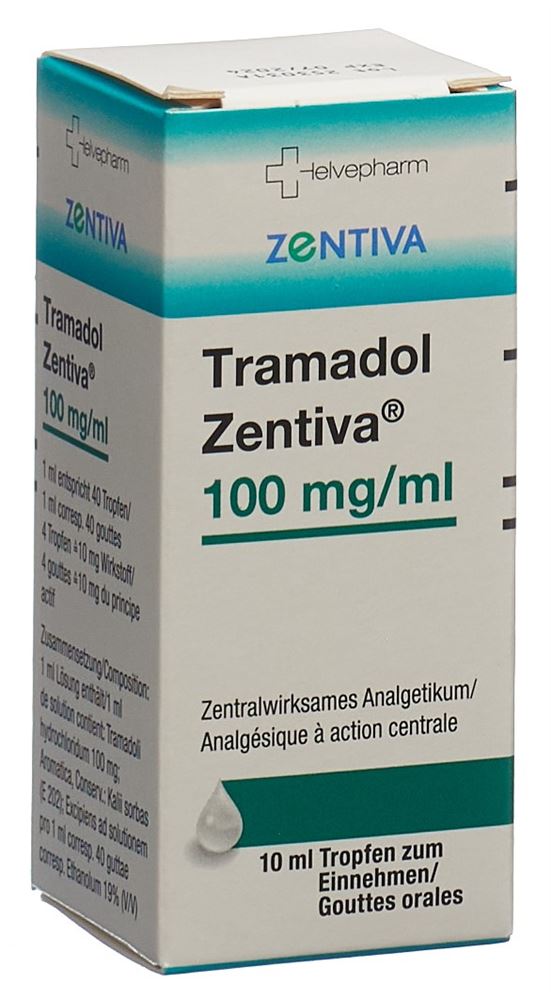 TRAMADOL Zentiva gouttes 100 mg/ml fl 10 ml