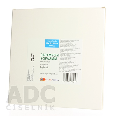 GARAMYCIN éponge 10x10x0.5cm