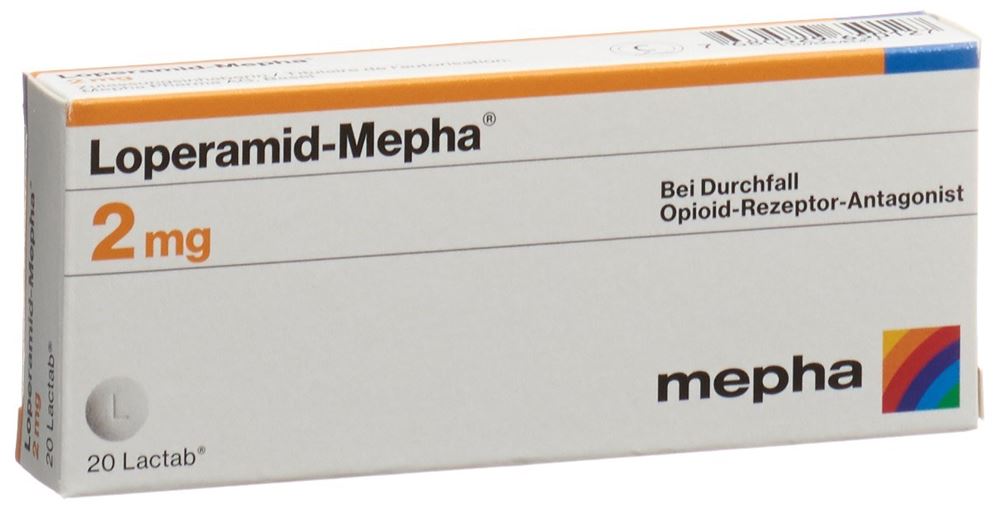 LOPERAMID Mepha Lactab 2 mg 20 pce