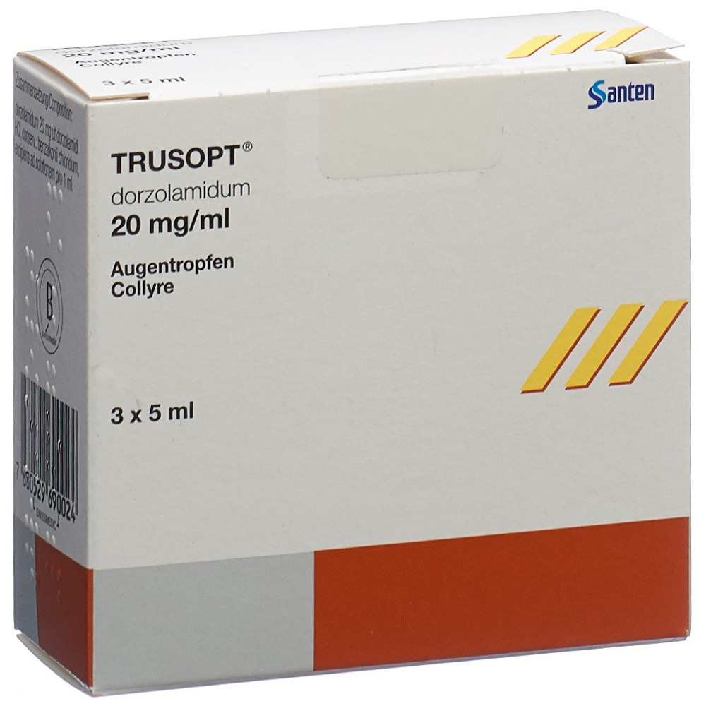 TRUSOPT gtt opht 2 % 3 fl 5 ml
