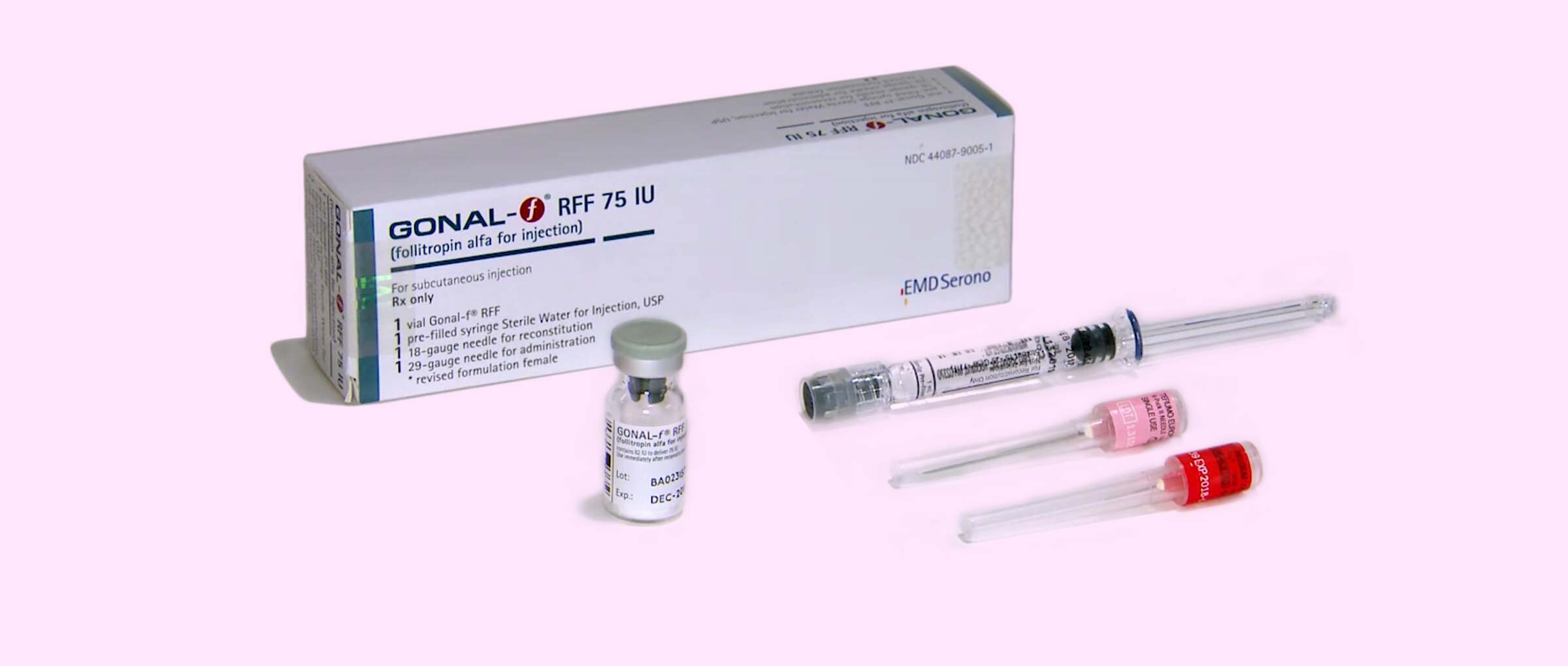 GONAL-F subst sèche 75 UI (5.5 mcg) kit inj