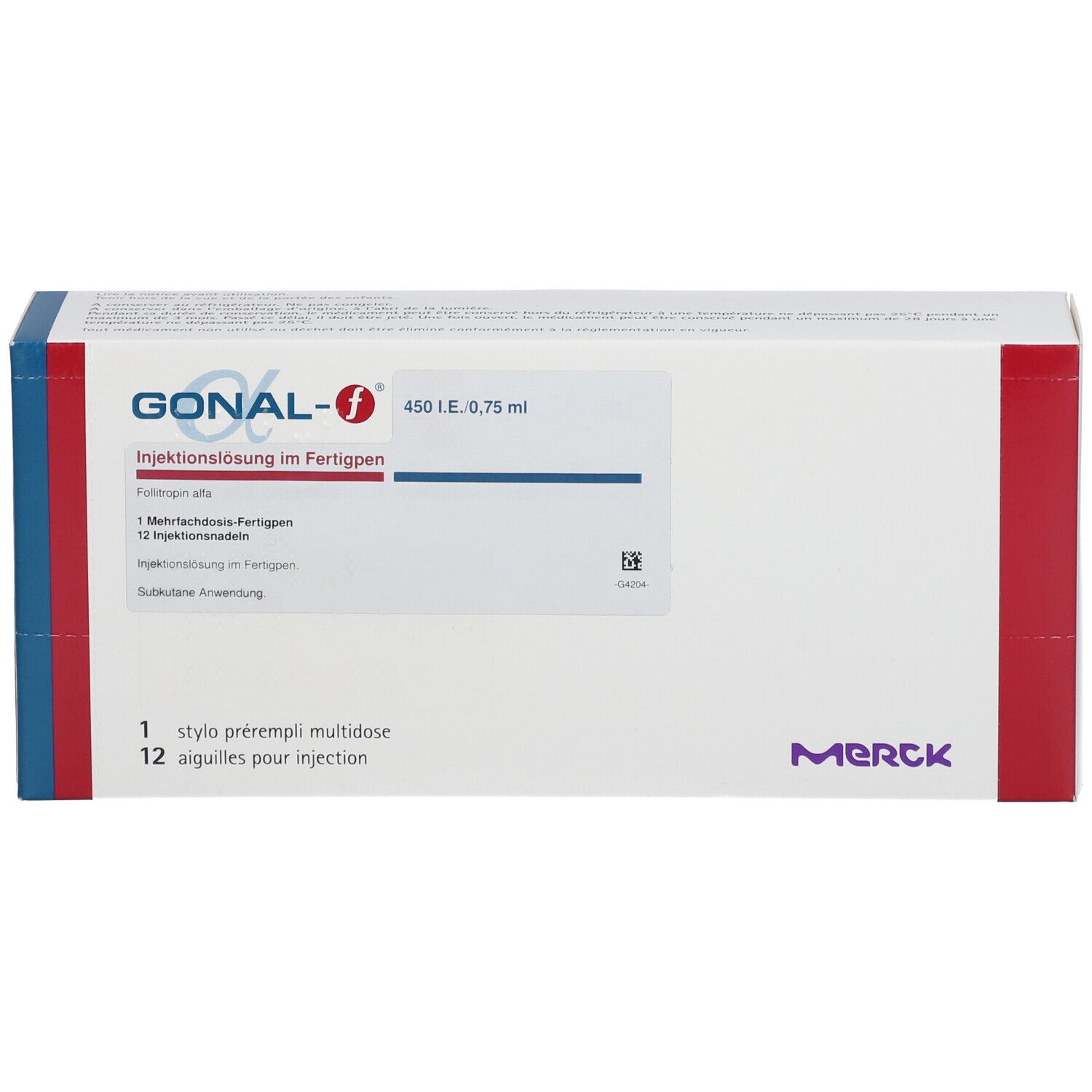 GONAL-F subst sèche 450 UI (33 mcg) kit inj