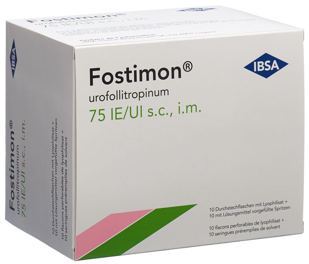 Fostimon 75 U.I., polvere e solvente per soluzione iniettabile (siringa preriempita con solvente)
