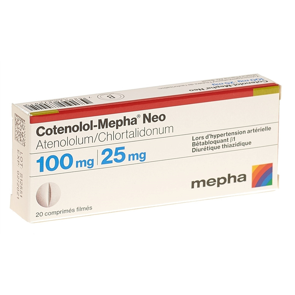 COTENOLOL Mepha Neo cpr pell 100/25 20 pce