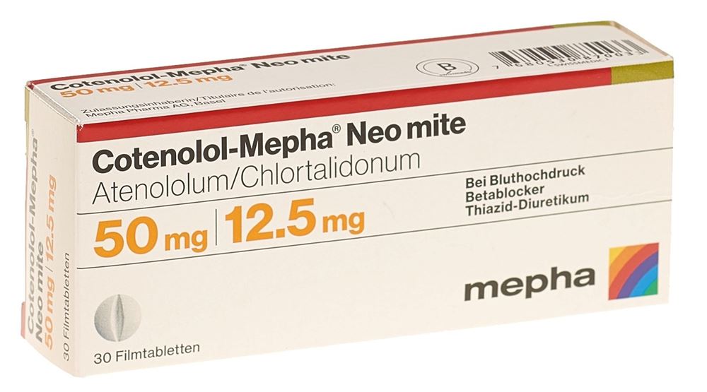 COTENOLOL Mepha Neo mite cpr pell 50/12.5 30 pce