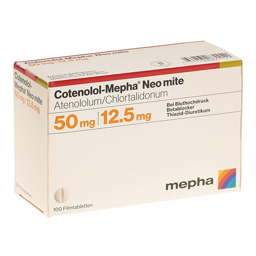 COTENOLOL Mepha Neo mite cpr pell 50/12.5 100 pce