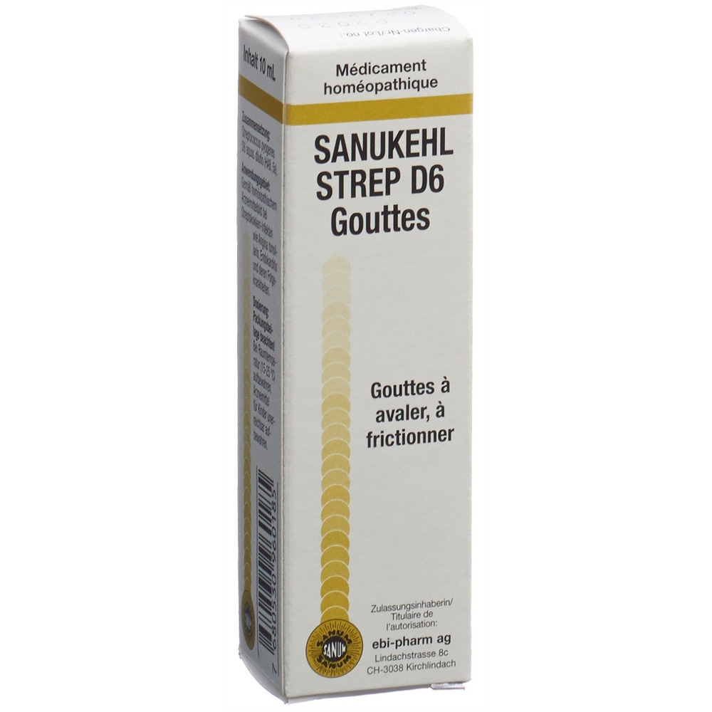 SANUKEHL Strep gouttes 6 D fl 10 ml