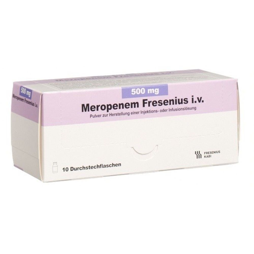 MERONEM i.v. subst sèche 500 mg flac 10 pce