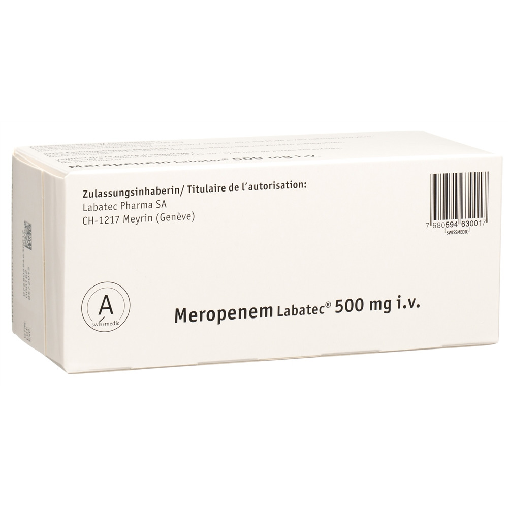 MERONEM i.v. subst sèche 500 mg flac 10 pce
