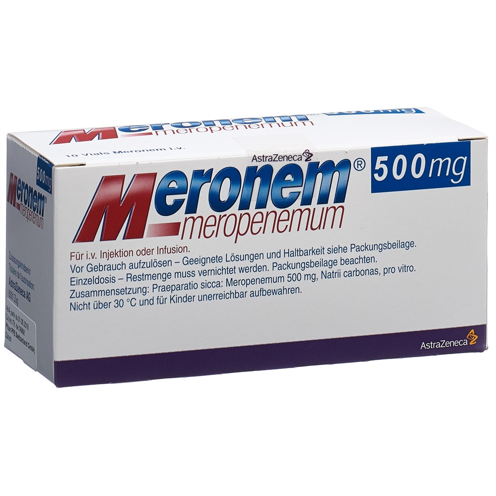 Meronem 500 mg, Pulver zur Herstellung einer Injektions-/Infusionslösung