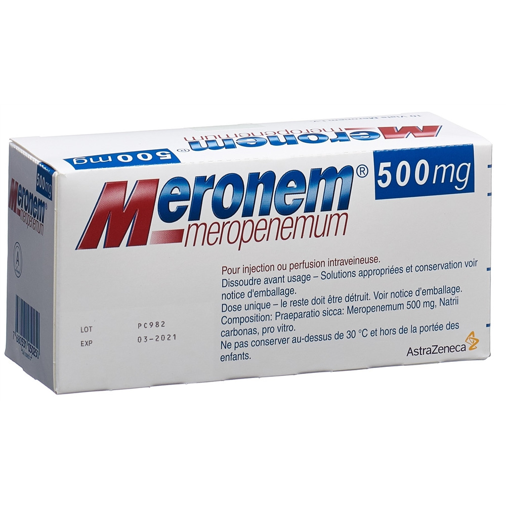 Meronem 500 mg, Pulver zur Herstellung einer Injektions-/Infusionslösung