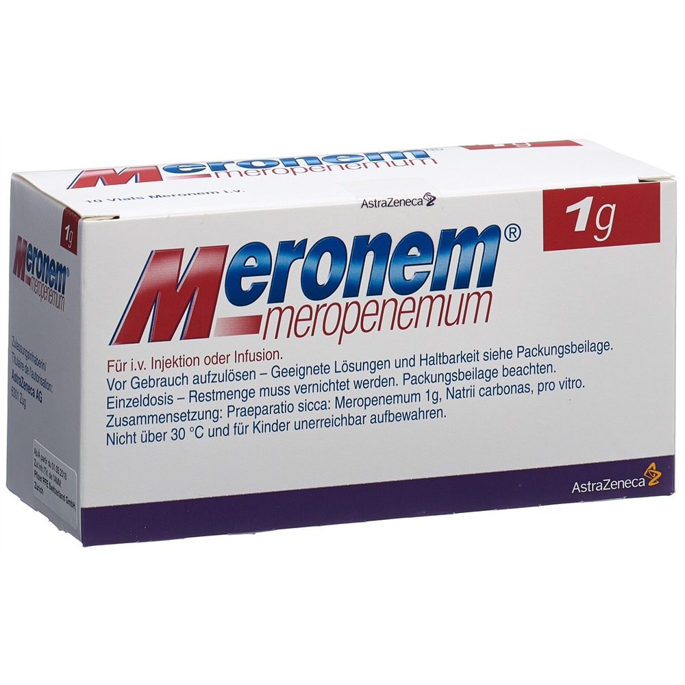 Meronem 1 g, Pulver zur Herstellung einer Injektions-/Infusionslösung
