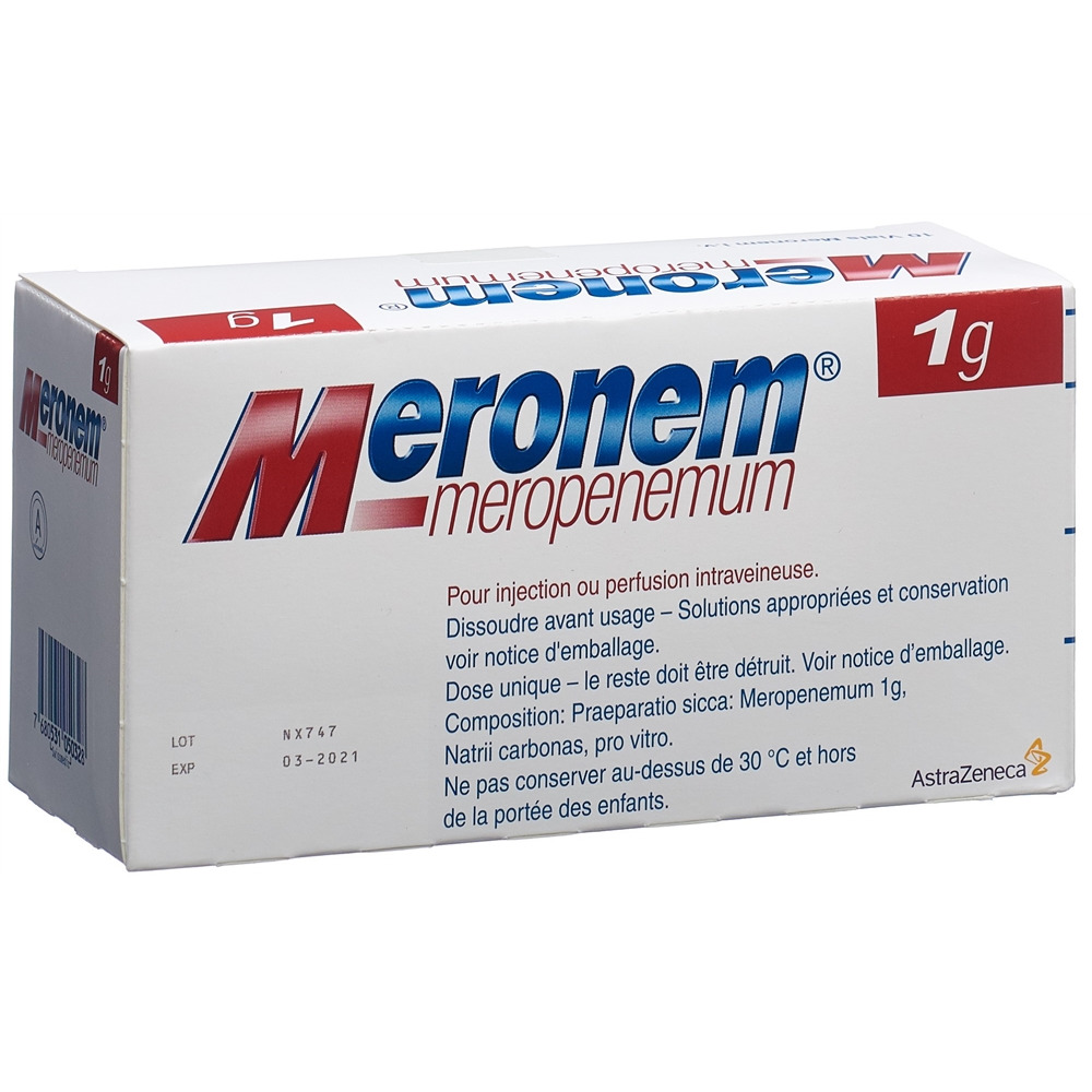 Meronem 1 g, Pulver zur Herstellung einer Injektions-/Infusionslösung