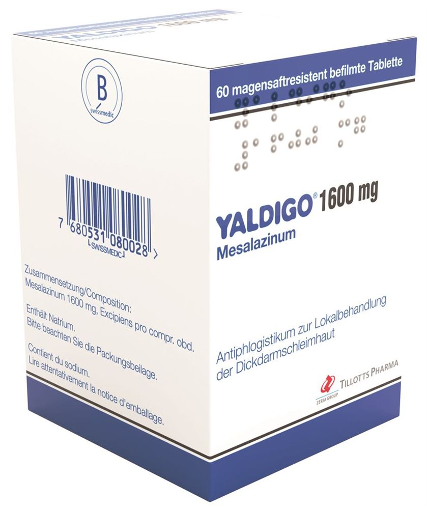 Yaldigo 1600 mg, magensaftresistente Tablette