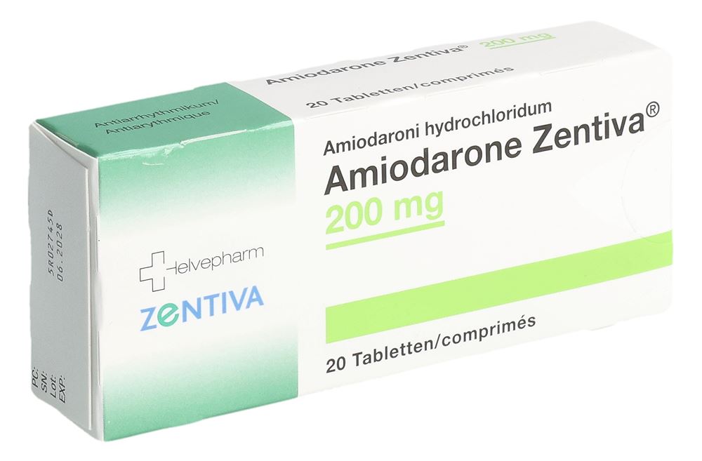 Amiodarone Zentiva 200 mg, Tabletten