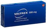 VALTREX cpr pell 500 mg 42 pce