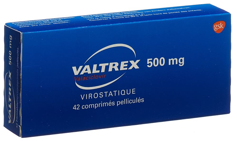 VALTREX cpr pell 500 mg 42 pce