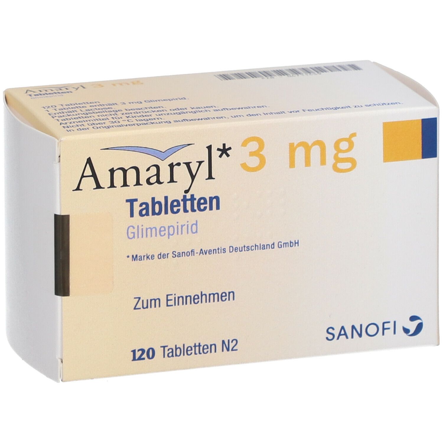 AMARYL cpr 3 mg 120 pce