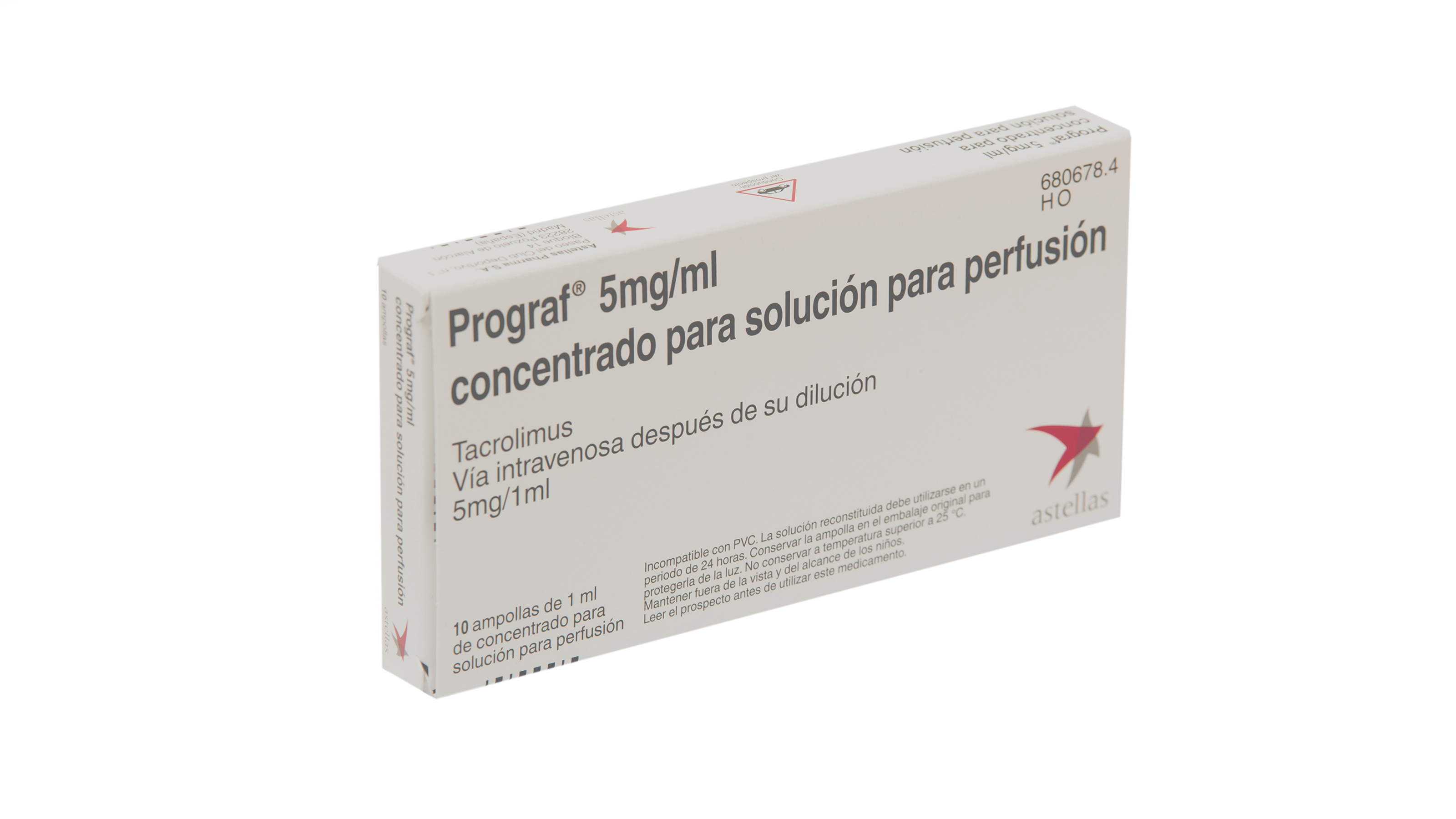 PROGRAF conc perf 5 mg/ml 10 amp 1 ml