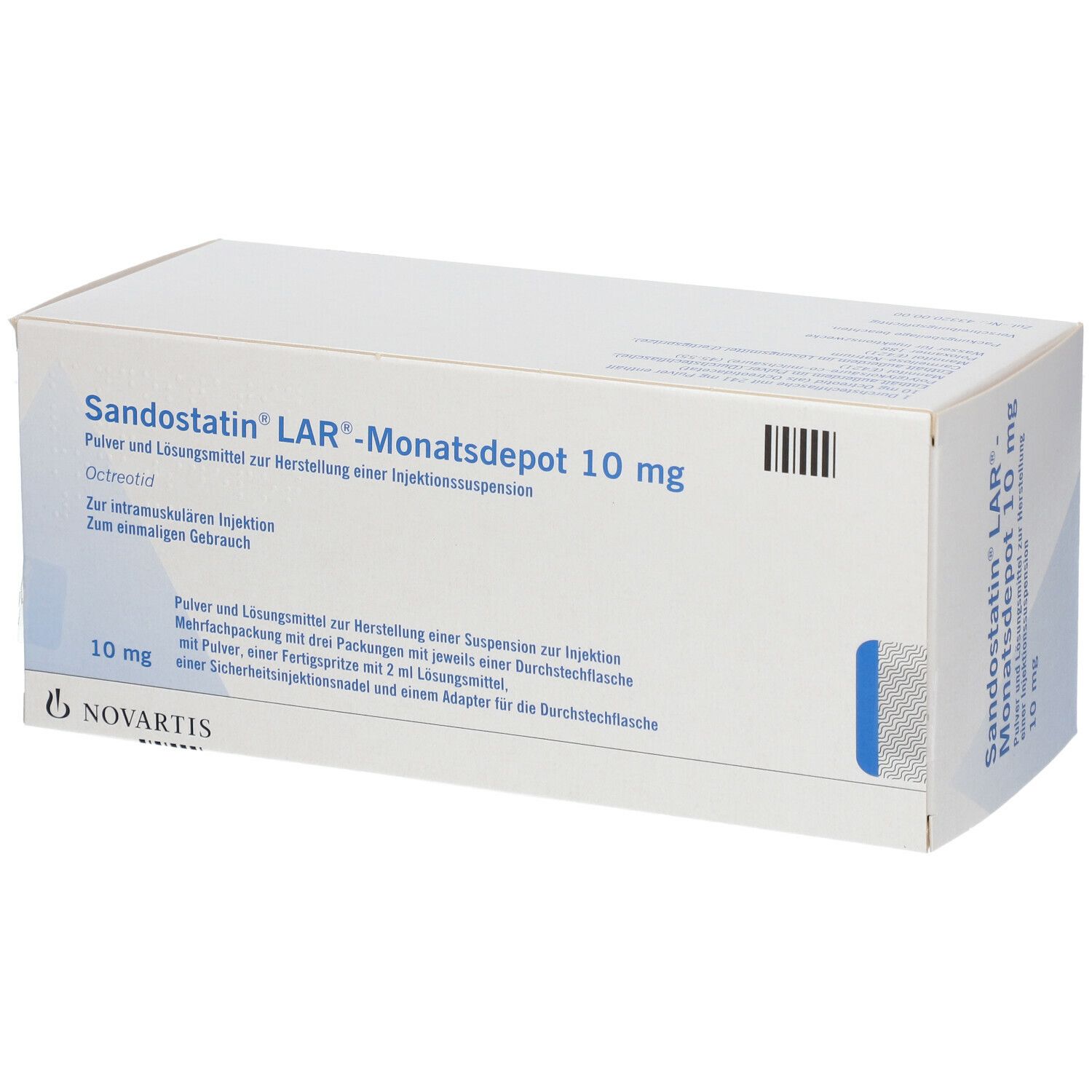 SANDOSTATINE LAR subst sèche 10 mg c solv ser pré