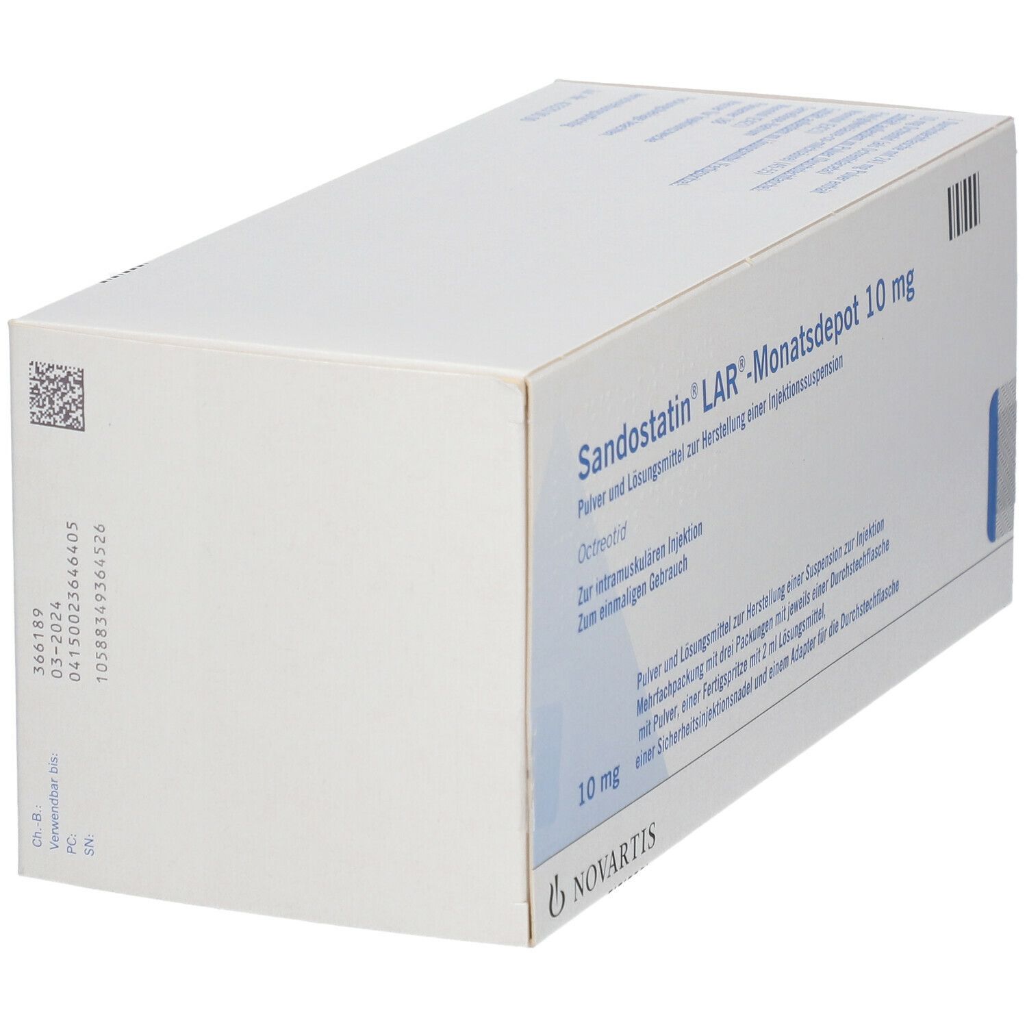 SANDOSTATINE LAR subst sèche 10 mg c solv ser pré