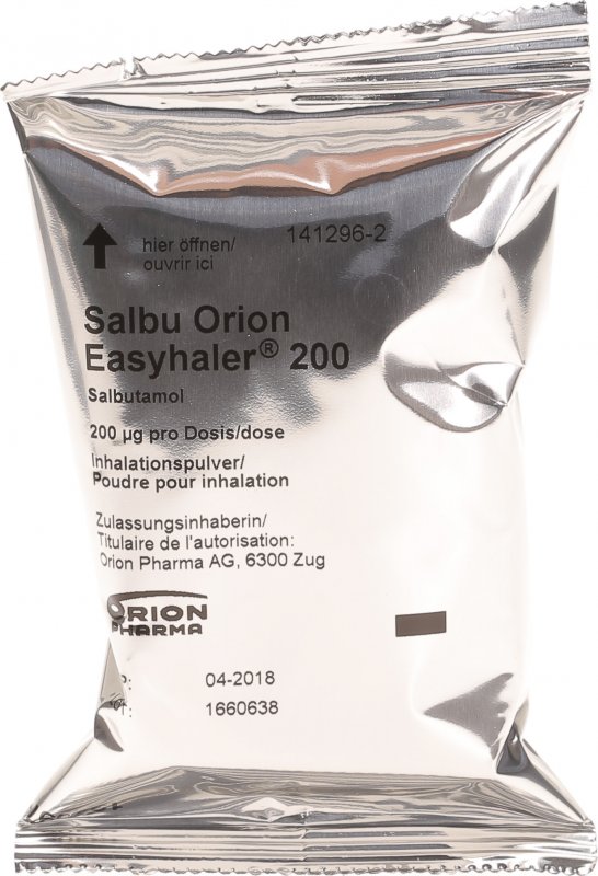 SALBU ORION Easyhaler pdr inh 0.1 mg 200 dos