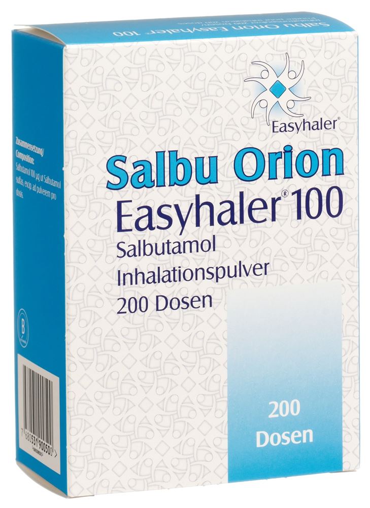 SALBU ORION Easyhaler pdr inh 0.1 mg 200 dos