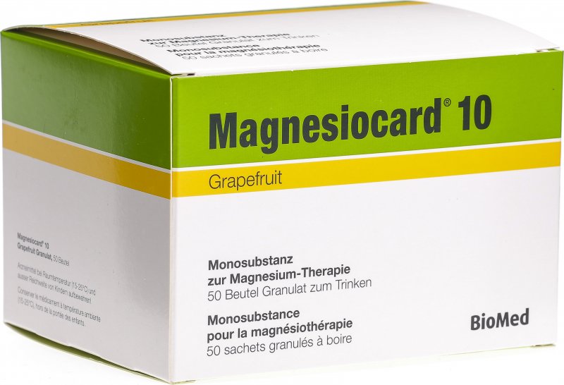 MAGNESIOCARD gran 10 mmol grapefr sach 50 pce