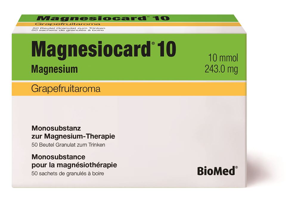 MAGNESIOCARD gran 10 mmol grapefr sach 50 pce