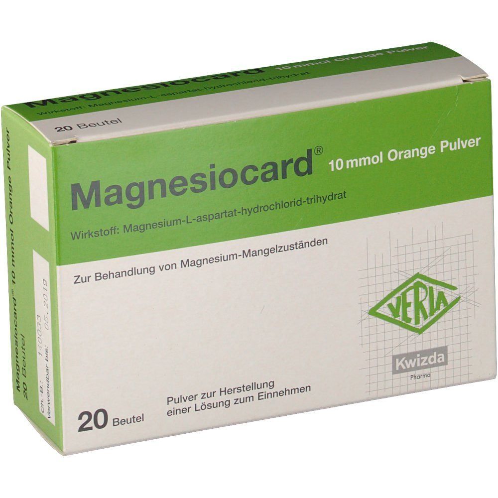MAGNESIOCARD gran 10 mmol orange sach 20 pce