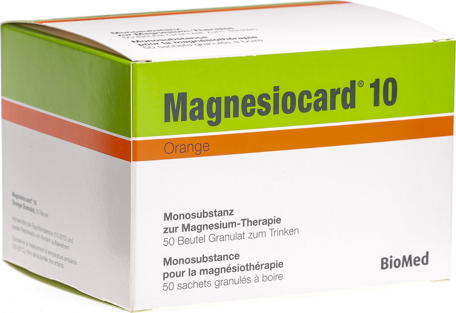 MAGNESIOCARD gran 10 mmol orange sach 50 pce