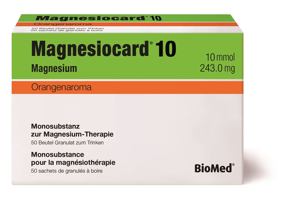 MAGNESIOCARD gran 10 mmol orange sach 50 pce