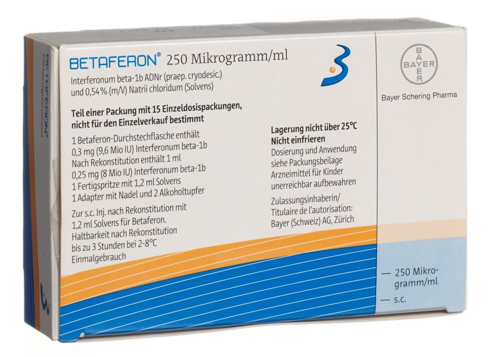 Betaferon, Pulver und Lösungsmittel zur Herstellung einer Injektionslösung