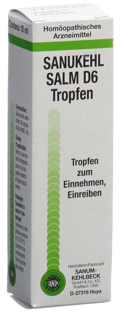 Sanukehl Salm D6, Tropfen zum Einnehmen und Einreiben