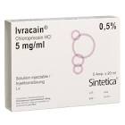 IVRACAIN sol inj 5 mg/ml vial 20 ml