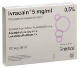 IVRACAIN sol inj 5 mg/ml 5 amp 20 ml