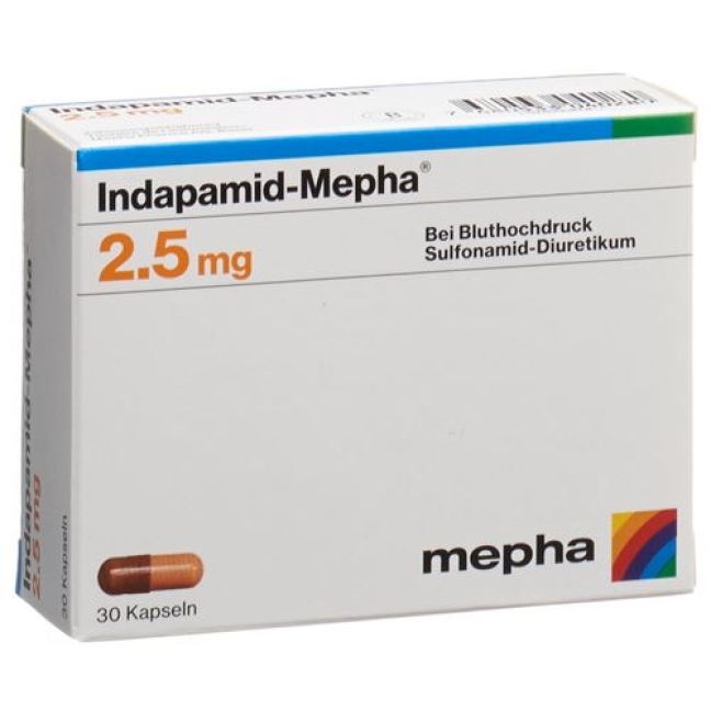 INDAPAMID Mepha caps 2.5 mg 90 pce