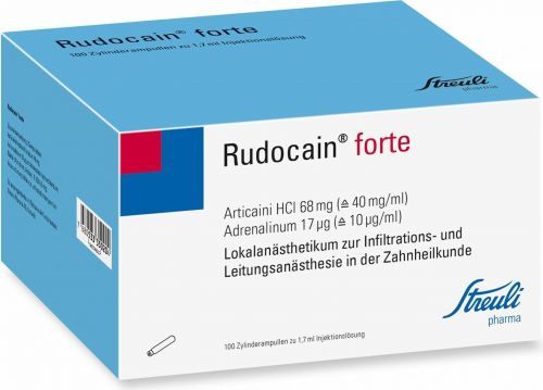 RUDOCAÏNE sol inj 100 amp cyl 1.7 ml