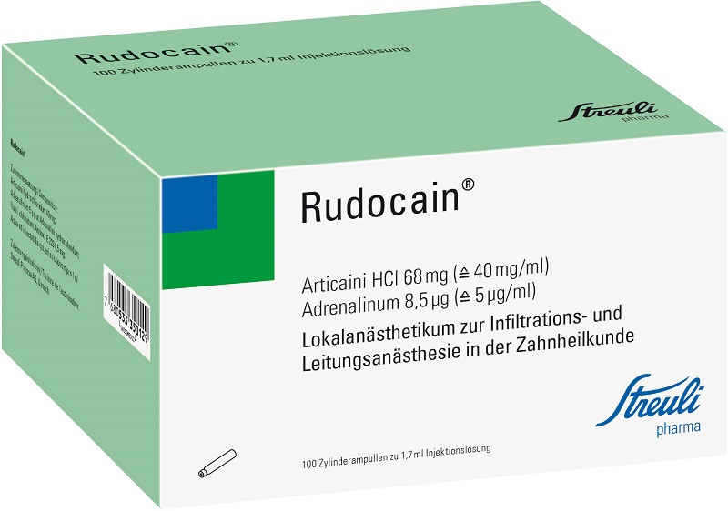 RUDOCAÏNE sol inj 100 amp cyl 1.7 ml