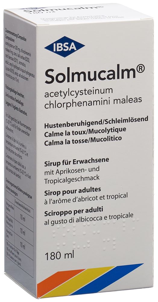 Solmucalm, sciroppo per adulti