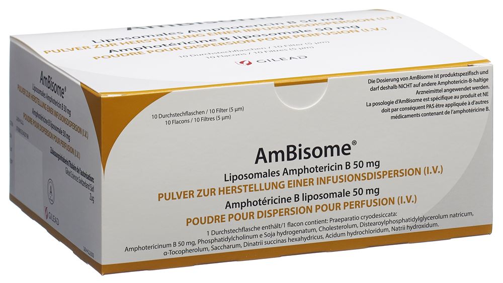 AmBisome, Pulver zur Herstellung einer Infusionsdispersion