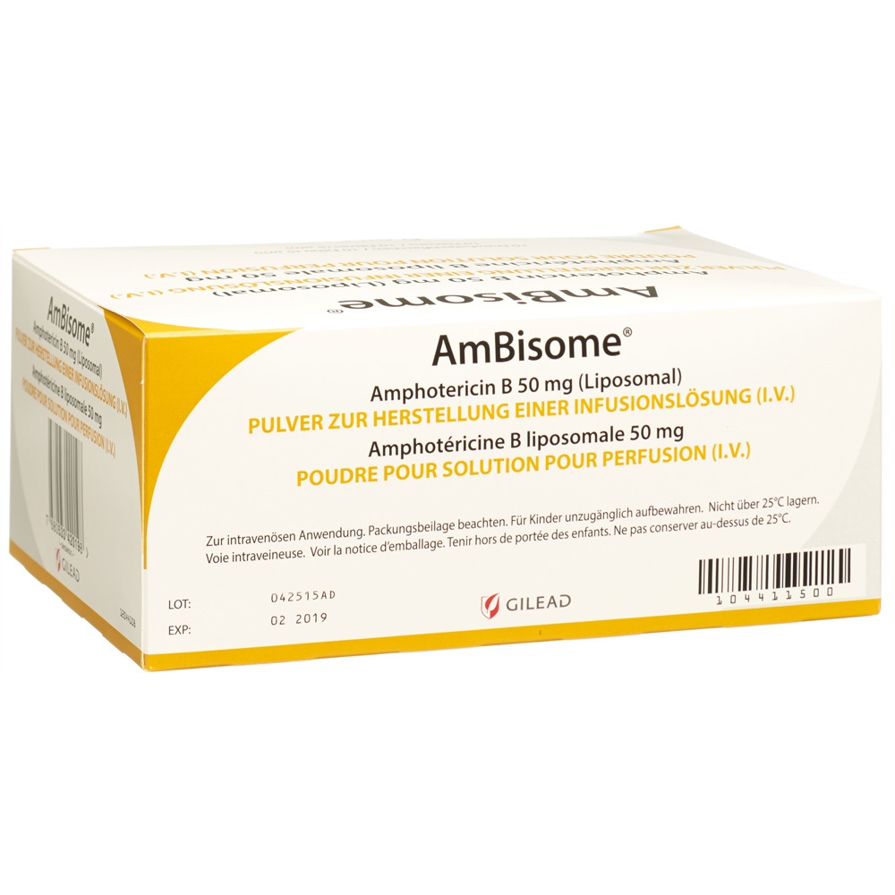 AmBisome, Pulver zur Herstellung einer Infusionsdispersion