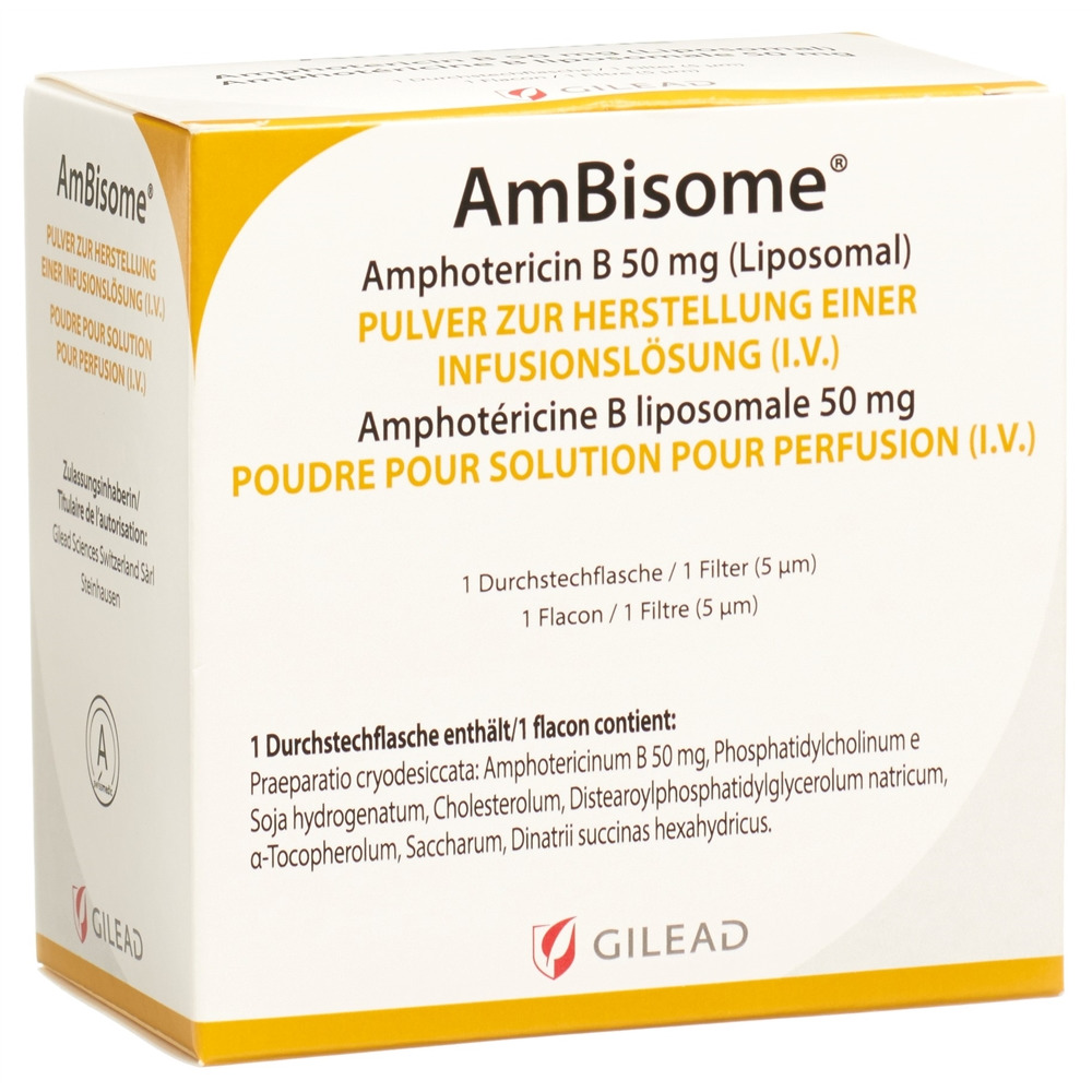 AMBISOME subst sèche 50 mg flac