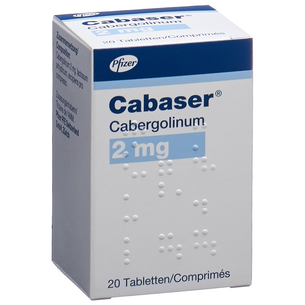 CABASER cpr 2 mg fl 20 pce