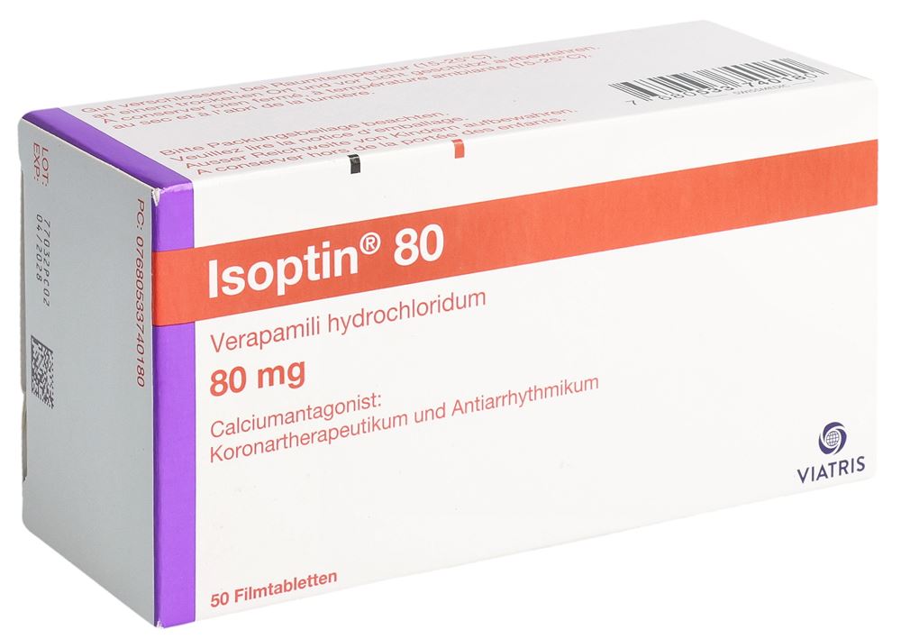 ISOPTIN cpr pell 80 mg 50 pce