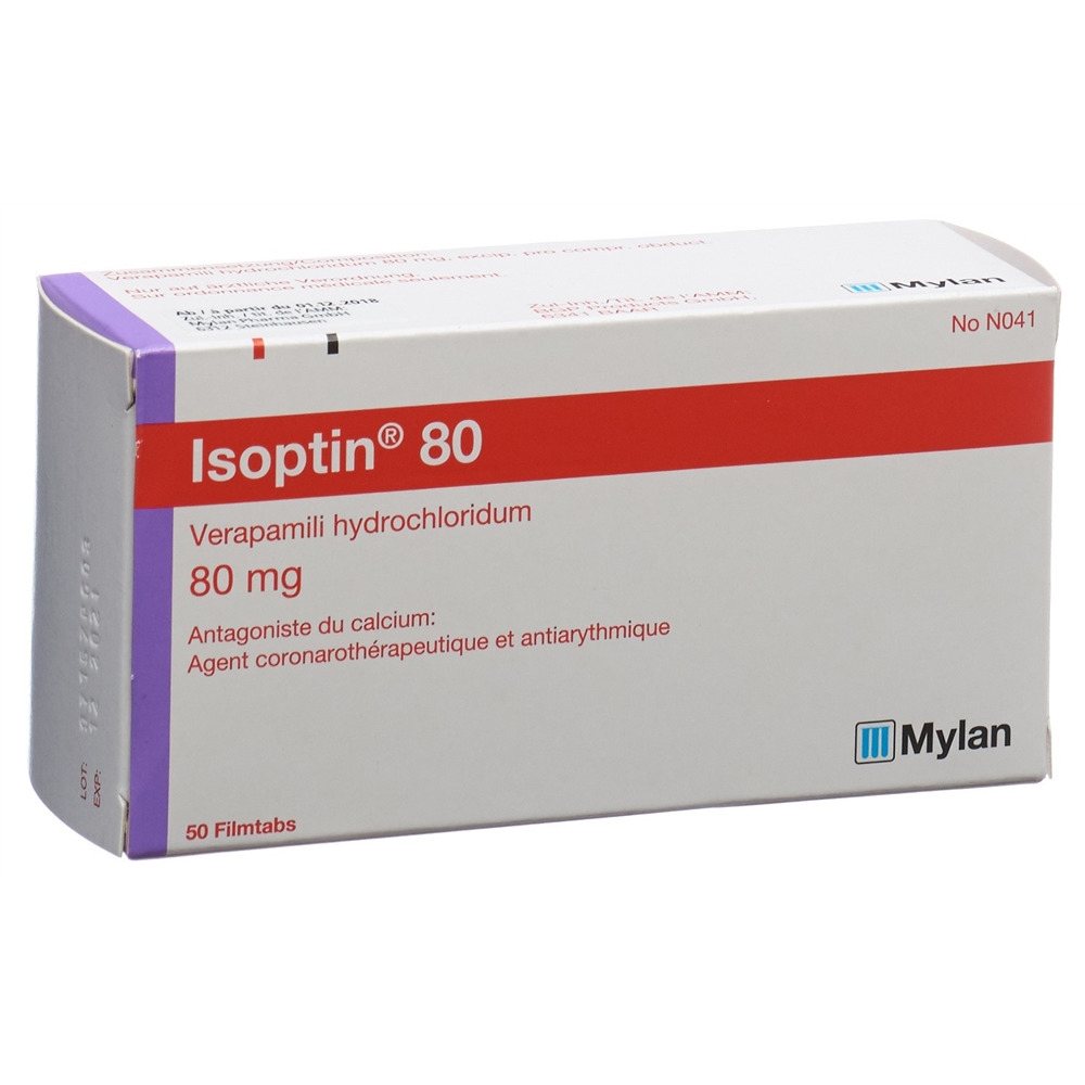 ISOPTIN cpr pell 80 mg 50 pce